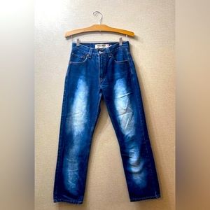 Y2K LEVI’s Mom Jeans 505 REGULAR FIT Dark & Light Wash 29x30 UNISEX